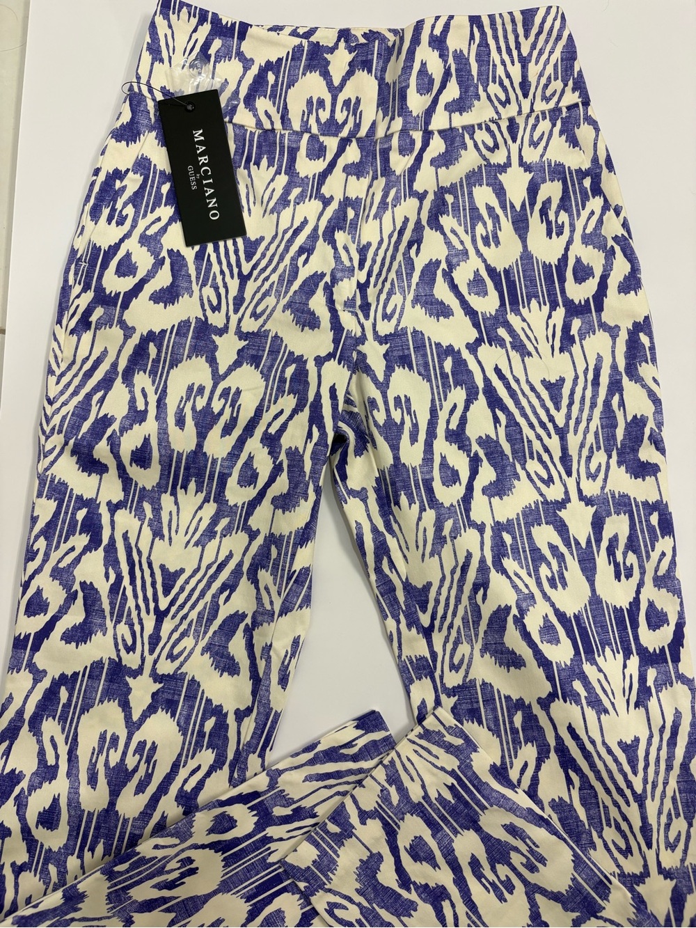 Marciano Purple and White Abstract Print